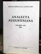 Analecta Augustiniana - Pubblicazione degli agostiniani