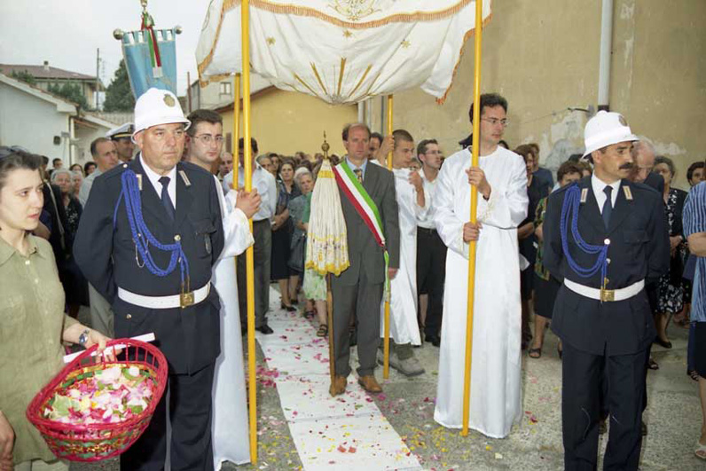 Il Sindaco con La fascia tricolore