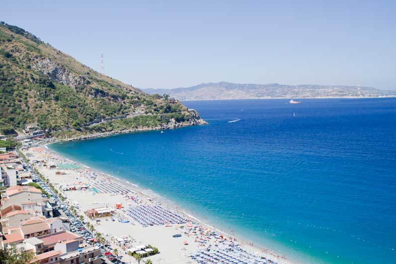 Panorama della spiaggia