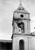 Il Campanile della chiesa del SS. Rosario danneggiato da un fulmine