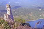Rocca Angitola - Vista della chiesa e del Lago
