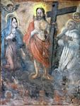Quadro della Crocifissione distrutto nell'incendio del 1992