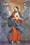 Quadro del Sacro Cuore distrutto nell'incendio del 1992